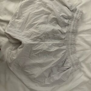 White Lululemon Hotty Hot Shorts